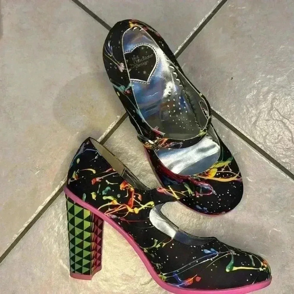 Hot Chocolate Designs “Paint” Mary Jane shoes EU37/US6.5 - Picture 2 of 9